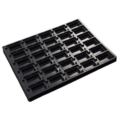 电子吸塑托盘可定制 pvc包装盒现货吸塑产品塑料黑色托盘厂家定做